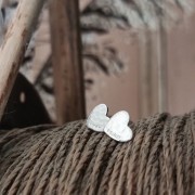 Earrings | Hammered Heart Studs